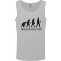 Funny Vegan Evolution Vegetarian Mens Vest Tank Top Sports Grey