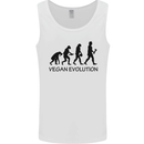 Funny Vegan Evolution Vegetarian Mens Vest Tank Top White