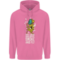 Funny Weed Cannabis Smoke and Fly Mens 80% Cotton Hoodie Azelea