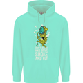 Funny Weed Cannabis Smoke and Fly Mens 80% Cotton Hoodie Peppermint