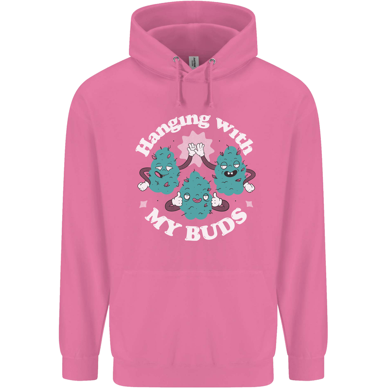 Funny Weed Hanging With My Buds Cannabis Childrens Kids Hoodie Azalea