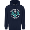 Funny Weed Hanging With My Buds Cannabis Childrens Kids Hoodie Navy Blue