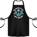Funny Weed Hanging With My Buds Cannabis Cotton Apron 100% Organic Black