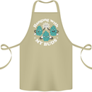 Funny Weed Hanging With My Buds Cannabis Cotton Apron 100% Organic Khaki