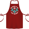 Funny Weed Hanging With My Buds Cannabis Cotton Apron 100% Organic Maroon