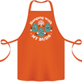 Funny Weed Hanging With My Buds Cannabis Cotton Apron 100% Organic Orange