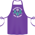 Funny Weed Hanging With My Buds Cannabis Cotton Apron 100% Organic Purple