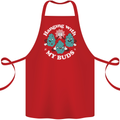 Funny Weed Hanging With My Buds Cannabis Cotton Apron 100% Organic Red