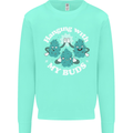 Funny Weed Hanging With My Buds Cannabis Kids Sweatshirt Jumper Peppermint