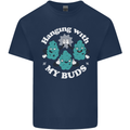 Funny Weed Hanging With My Buds Cannabis Kids T-Shirt Childrens Navy Blue