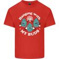 Funny Weed Hanging With My Buds Cannabis Kids T-Shirt Childrens Red