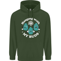 Funny Weed Hanging With My Buds Cannabis Mens 80% Cotton Hoodie Forest Green
