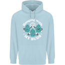 Funny Weed Hanging With My Buds Cannabis Mens 80% Cotton Hoodie Light Blue