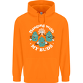 Funny Weed Hanging With My Buds Cannabis Mens 80% Cotton Hoodie Orange