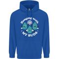 Funny Weed Hanging With My Buds Cannabis Mens 80% Cotton Hoodie Royal Blue