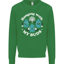 Funny Weed Hanging With My Buds Cannabis Mens Sweatshirt Jumper Irish Green