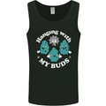 Funny Weed Hanging With My Buds Cannabis Mens Vest Tank Top Black