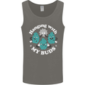 Funny Weed Hanging With My Buds Cannabis Mens Vest Tank Top Charcoal