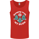 Funny Weed Hanging With My Buds Cannabis Mens Vest Tank Top Red