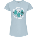 Funny Weed Hanging With My Buds Cannabis Womens Petite Cut T-Shirt Light Blue