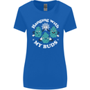 Funny Weed Hanging With My Buds Cannabis Womens Wider Cut T-Shirt Royal Blue