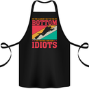 Further From Idiots Funny Scuba Diving Diver Cotton Apron 100% Organic Black