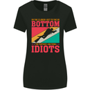 Further From Idiots Funny Scuba Diving Diver Womens Wider Cut T-Shirt Black
