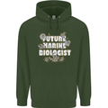 Future Marine Biologist Childrens Kids Hoodie Forest Green