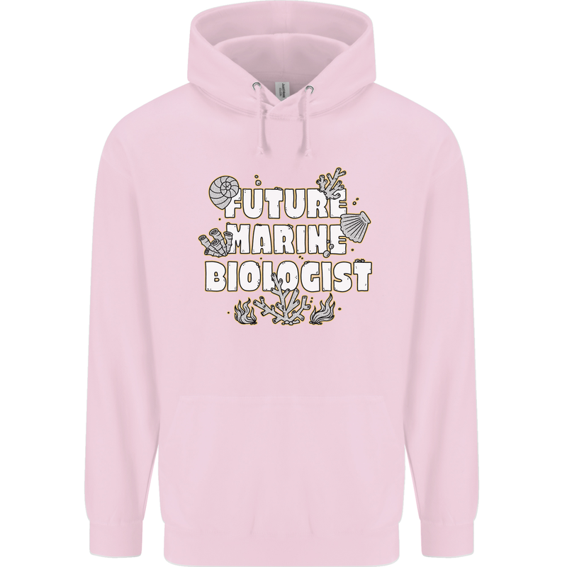 Future Marine Biologist Childrens Kids Hoodie Light Pink