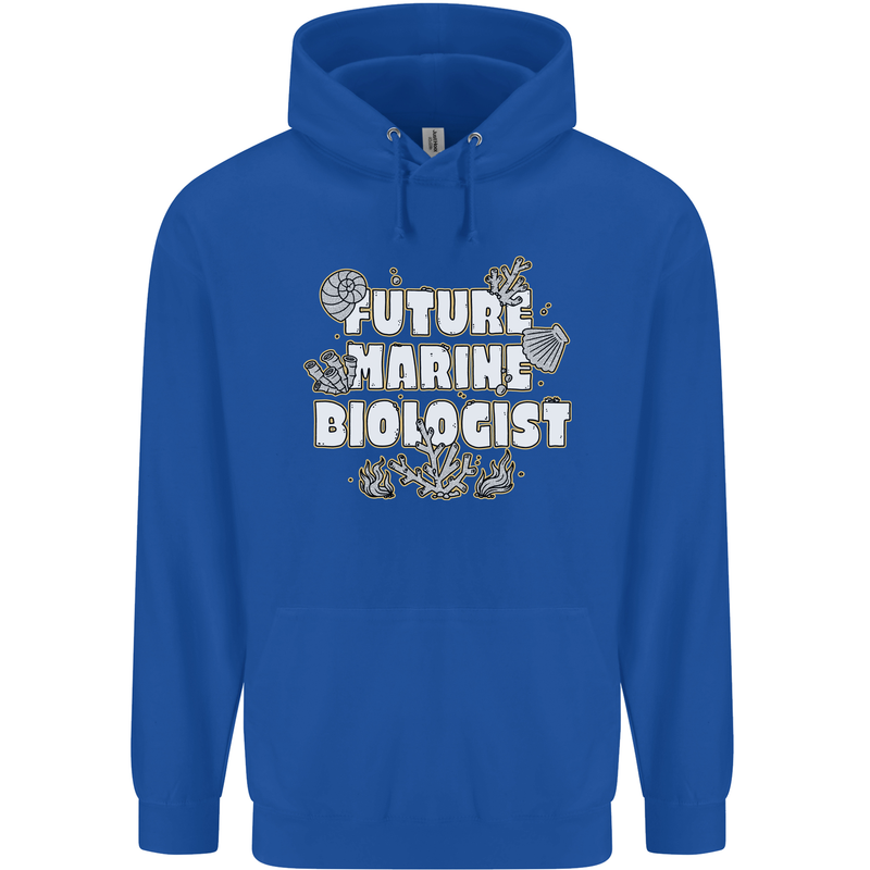 Future Marine Biologist Childrens Kids Hoodie Royal Blue