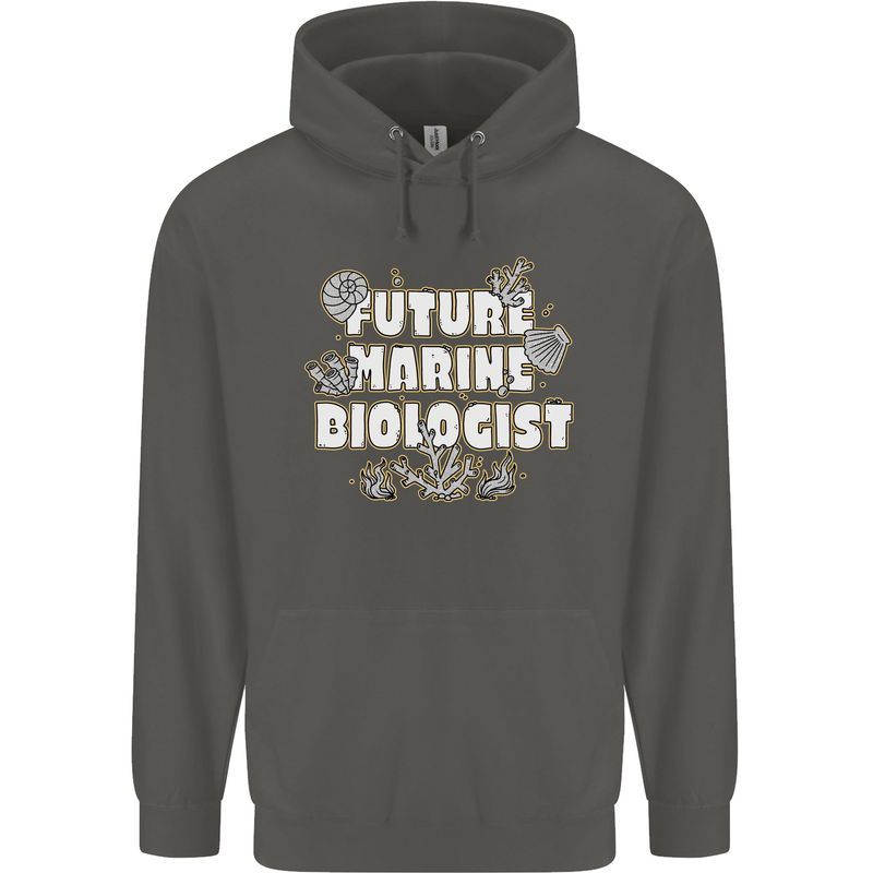 Future Marine Biologist Childrens Kids Hoodie Storm Grey