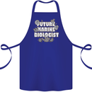 Future Marine Biologist Cotton Apron 100% Organic Royal Blue