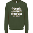 Future Marine Biologist Kids Sweatshirt Jumper Forest Green