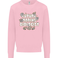 Future Marine Biologist Kids Sweatshirt Jumper Light Pink