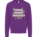 Future Marine Biologist Kids Sweatshirt Jumper Purple