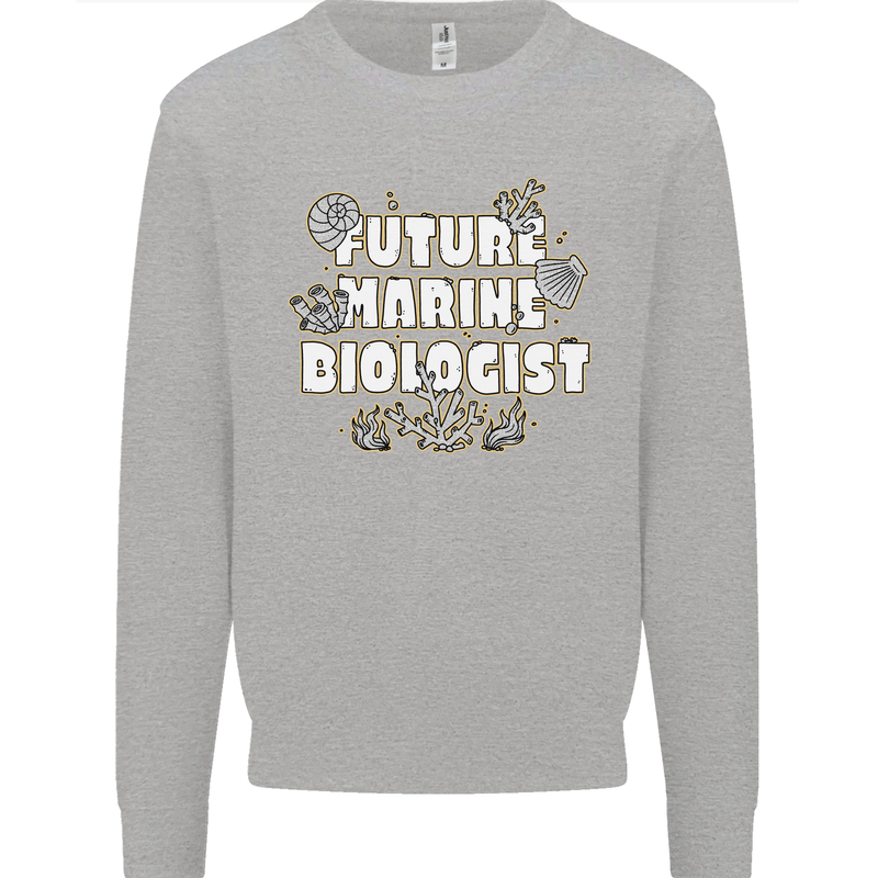 Future Marine Biologist Kids Sweatshirt Jumper Sports Grey