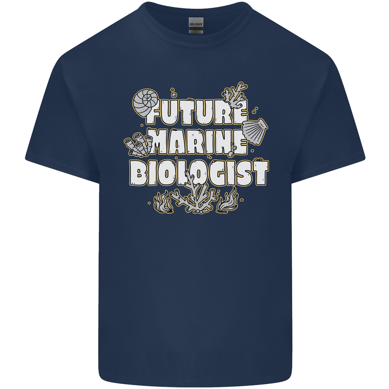 Future Marine Biologist Kids T-Shirt Childrens Navy Blue