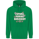 Future Marine Biologist Mens 80% Cotton Hoodie Irish Green