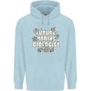 Future Marine Biologist Mens 80% Cotton Hoodie Light Blue