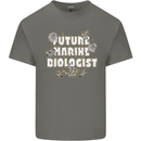 Future Marine Biologist Mens Cotton T-Shirt Tee Top Charcoal