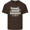 Future Marine Biologist Mens Cotton T-Shirt Tee Top Dark Chocolate