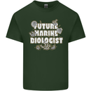 Future Marine Biologist Mens Cotton T-Shirt Tee Top Forest Green
