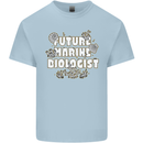 Future Marine Biologist Mens Cotton T-Shirt Tee Top Light Blue