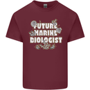 Future Marine Biologist Mens Cotton T-Shirt Tee Top Maroon