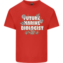 Future Marine Biologist Mens Cotton T-Shirt Tee Top Red