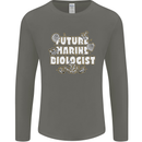Future Marine Biologist Mens Long Sleeve T-Shirt Charcoal