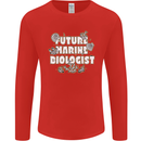 Future Marine Biologist Mens Long Sleeve T-Shirt Red