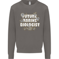 Future Marine Biologist Mens Sweatshirt Jumper Charcoal