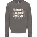 Future Marine Biologist Mens Sweatshirt Jumper Charcoal