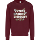 Future Marine Biologist Mens Sweatshirt Jumper Maroon